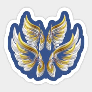 butterfly wings art designs. Sticker